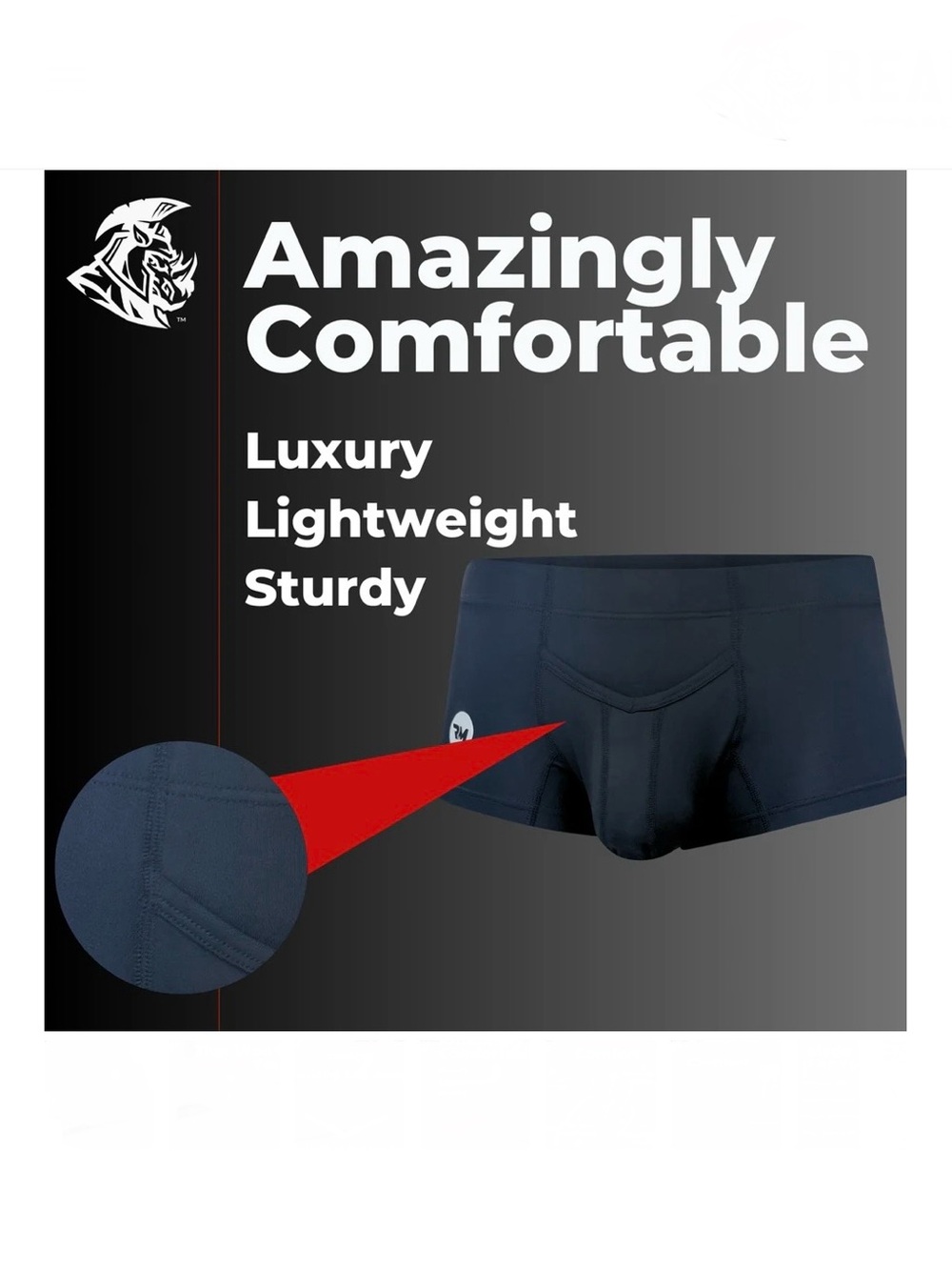 “RMA” Tag-Less V Pouch Boxer Trunk - Picture 6 of 9